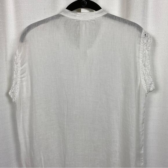 CP Shades White Linen Sleeveless Button Front Tunic Sz.XS - Picture 10 of 12